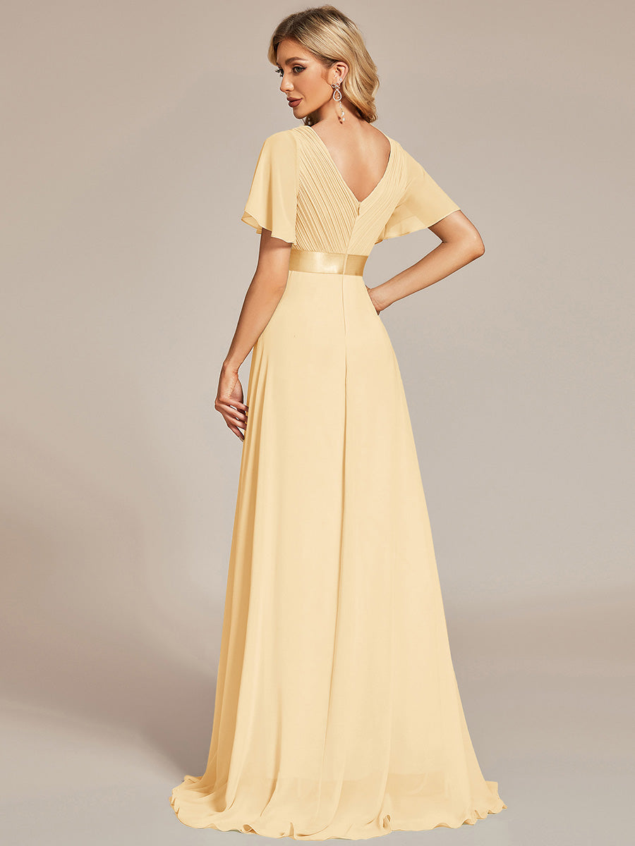 MONICA Dress | Elegant, flowing high-waisted chiffon bridesmaid dresses
