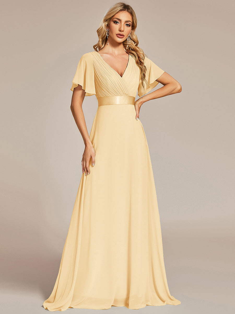 MONICA Dress | Elegant, flowing high-waisted chiffon bridesmaid dresses
