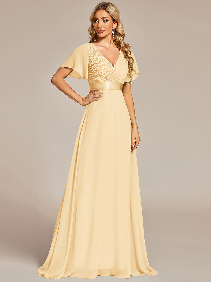 MONICA Dress | Elegant, flowing high-waisted chiffon bridesmaid dresses