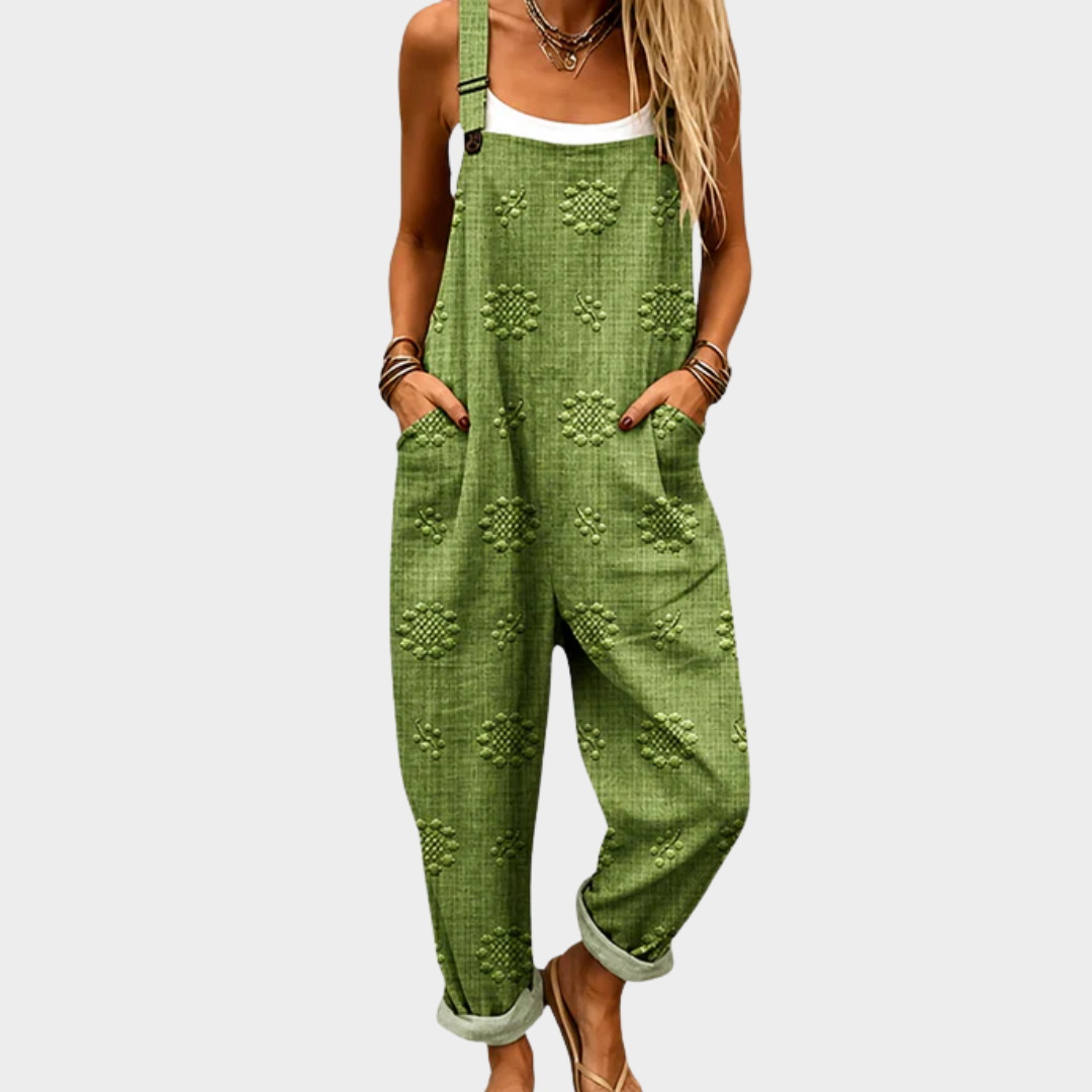comfortable printed jumpsuit