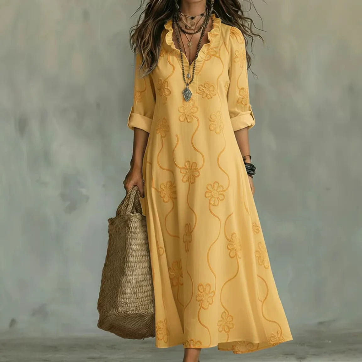 Sienna Floral Long Summer Dress
