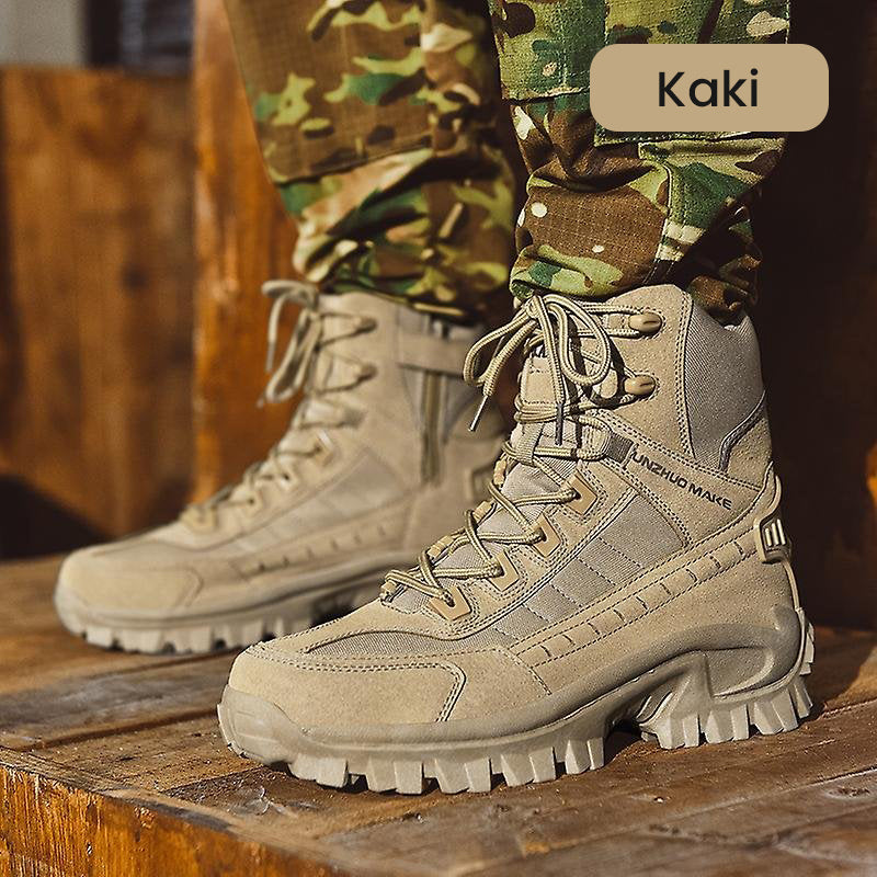 High-top tactical athletic boots-Waterproof & slip-resistant