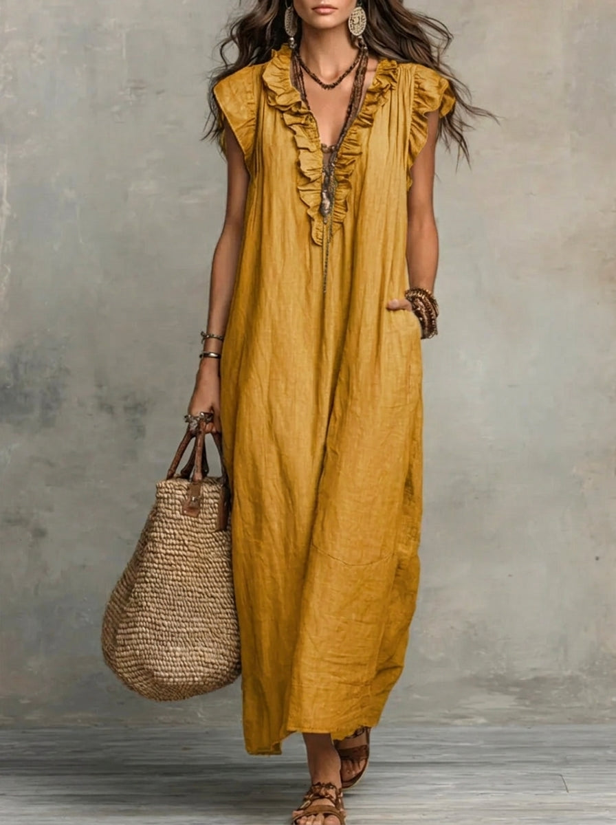 Camelia | Boho Maxi Dress