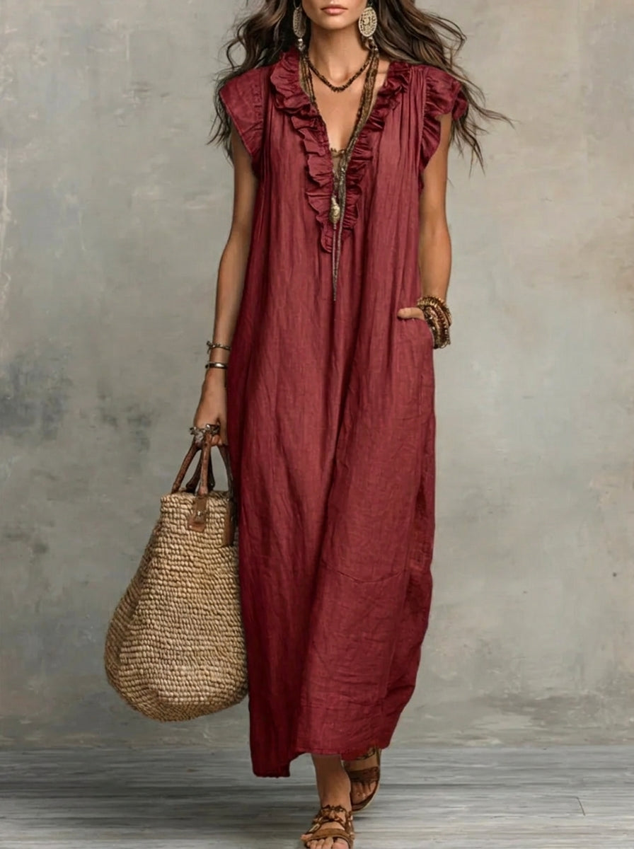 Camelia | Boho Maxi Dress