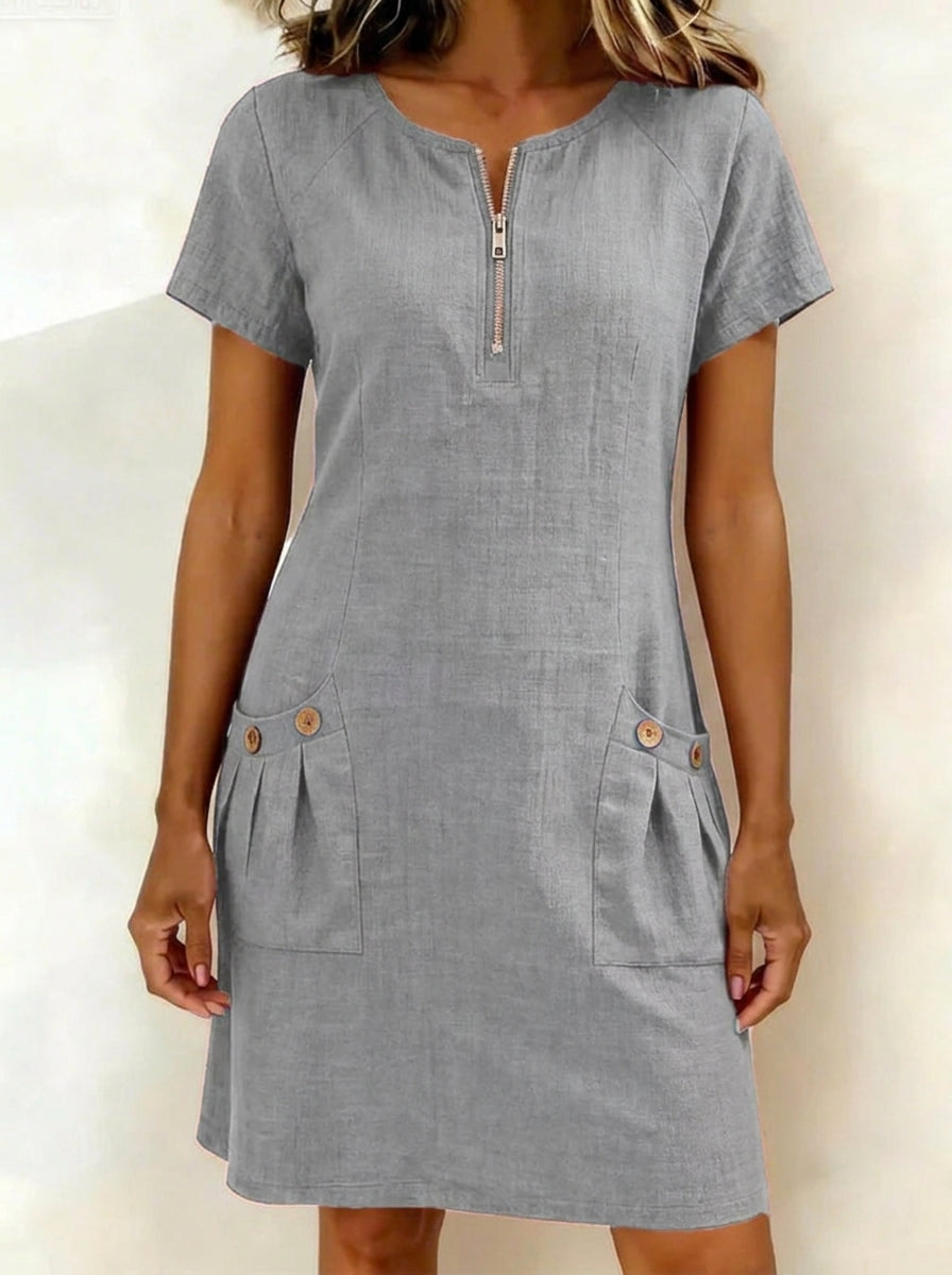 Lina Dress— Natural Elegance for Every Day