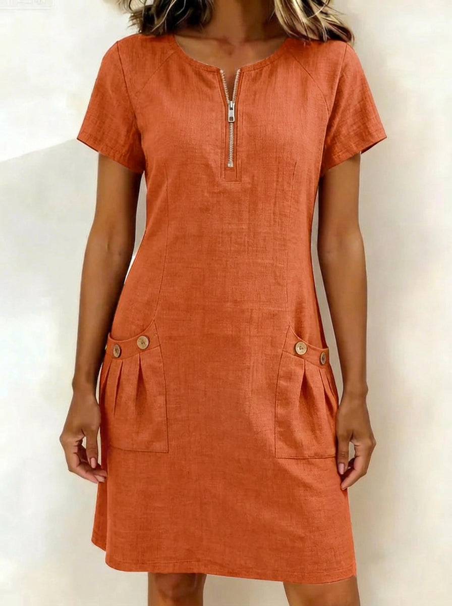 Lina Dress— Natural Elegance for Every Day