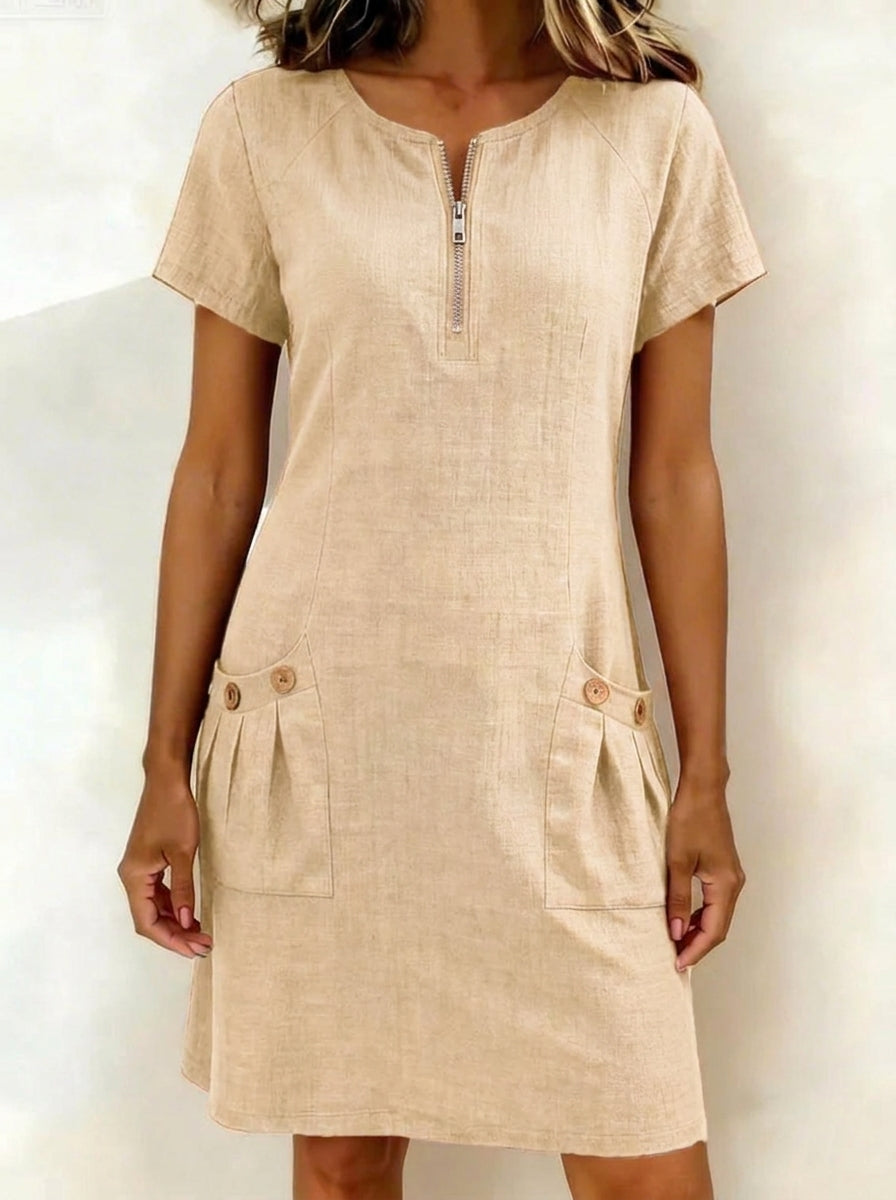 Lina Dress— Natural Elegance for Every Day
