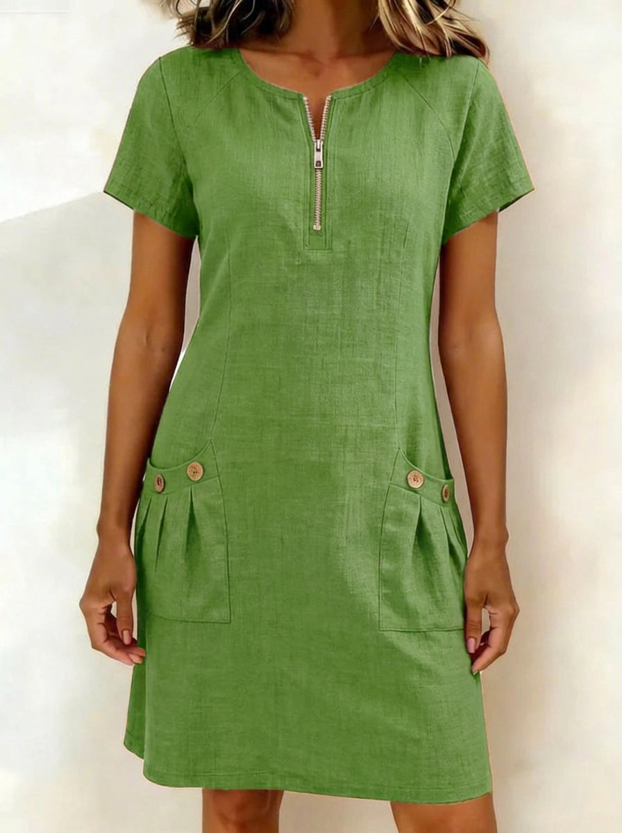 Lina Dress— Natural Elegance for Every Day