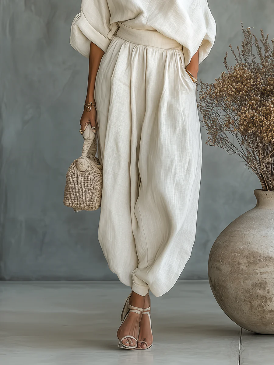 Eleonora | Elegant one-shoulder two-piece set
