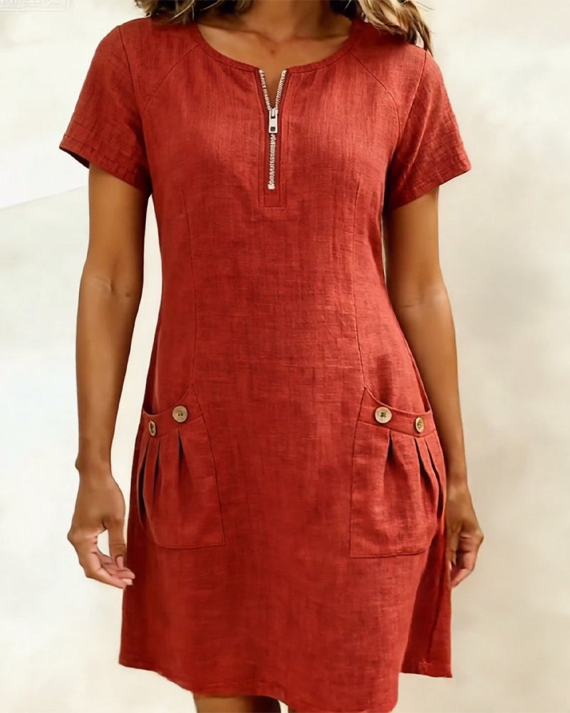 Lina Dress— Natural Elegance for Every Day