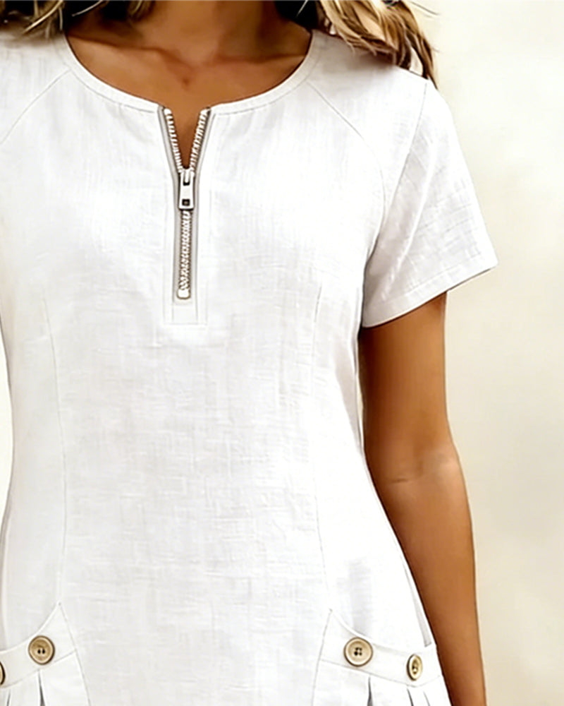 Lina Dress— Natural Elegance for Every Day