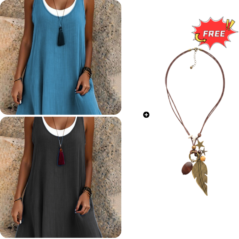Summery strapless layered dress