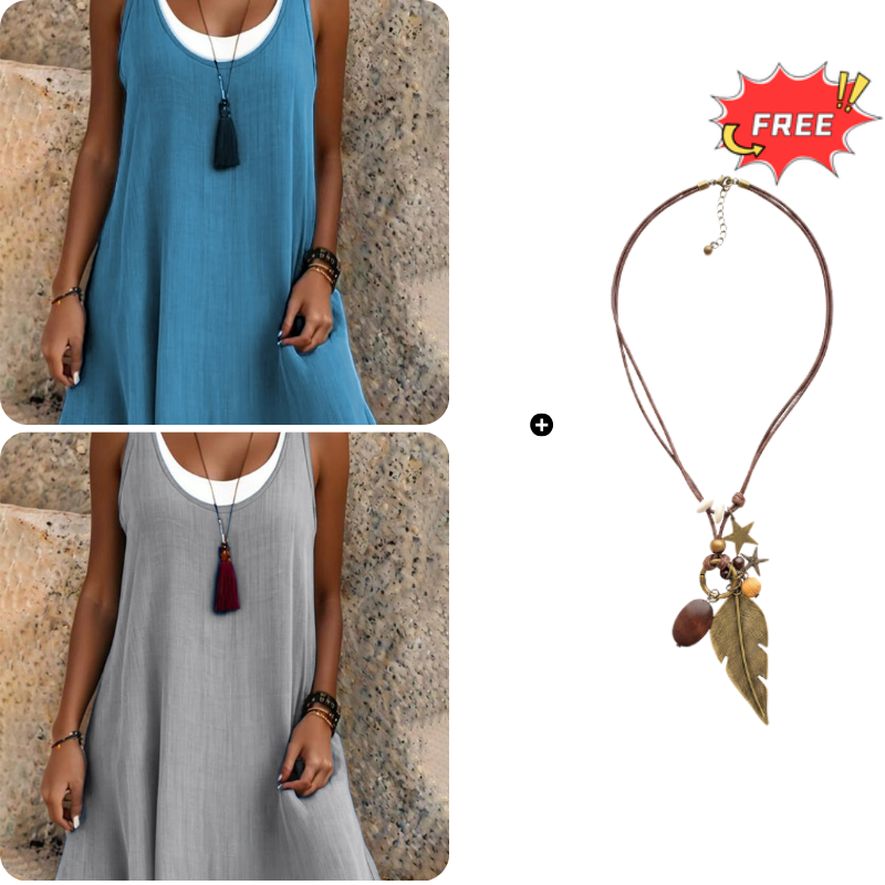 Summery strapless layered dress