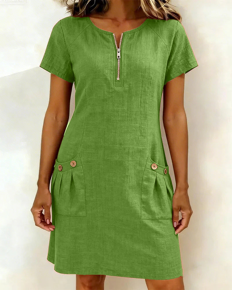 Lina Dress— Natural Elegance for Every Day