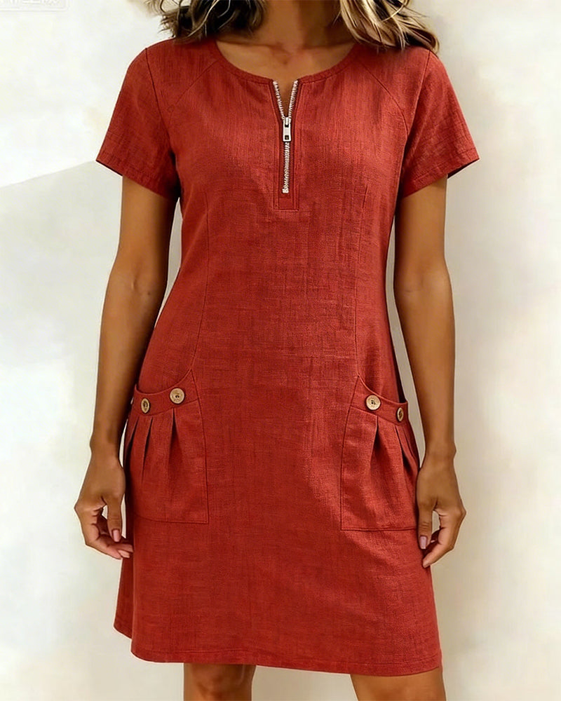Lina Dress— Natural Elegance for Every Day
