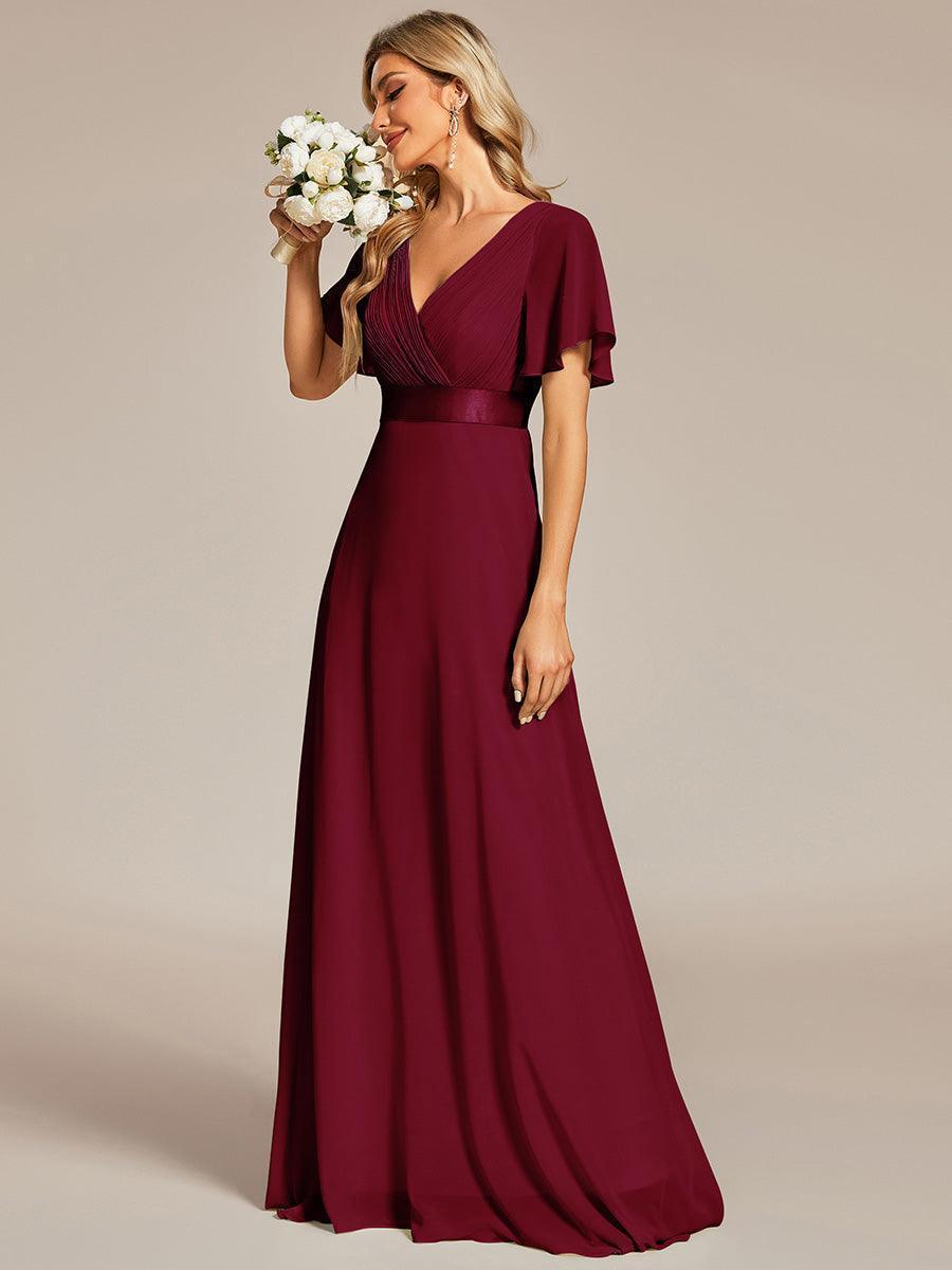 MONICA Dress | Elegant, flowing high-waisted chiffon bridesmaid dresses