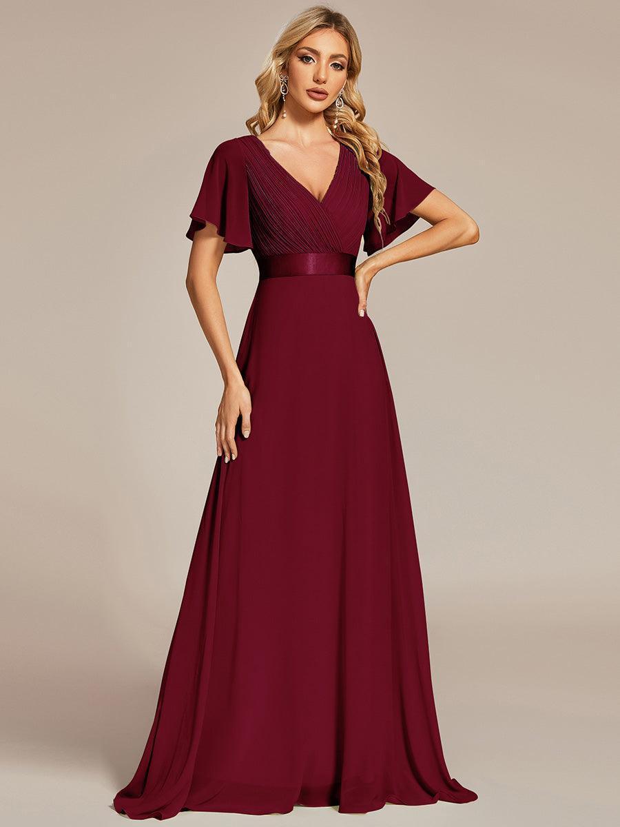 MONICA Dress | Elegant, flowing high-waisted chiffon bridesmaid dresses