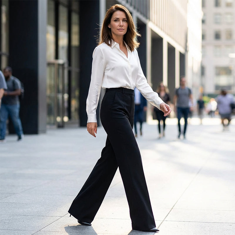 High-waisted dress pants for women
