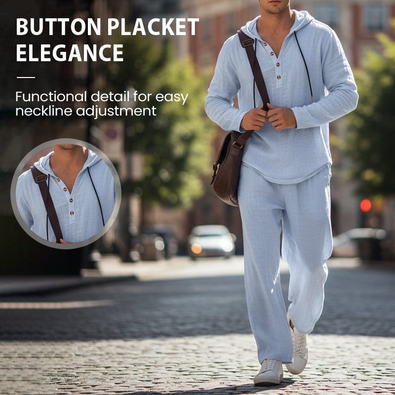 Men's 2-piece set: loose-fitting hoodie and pants