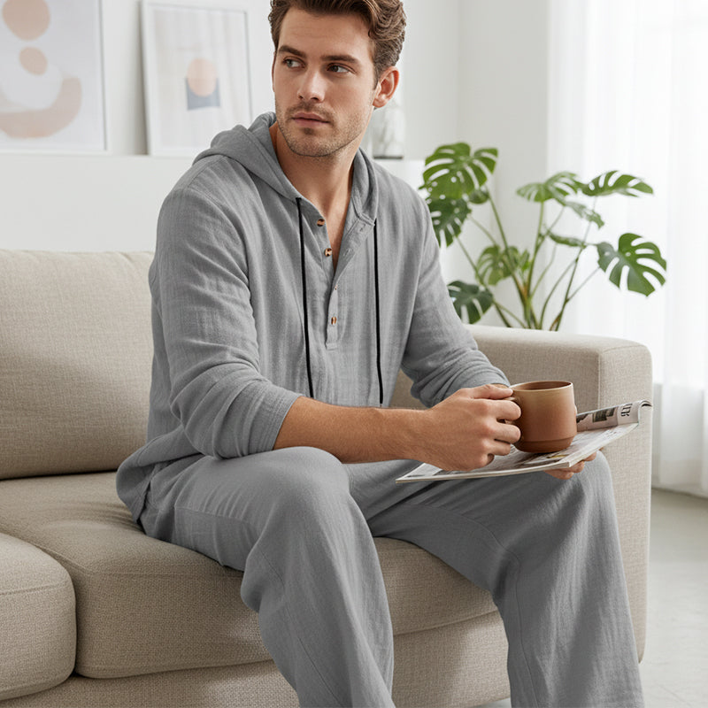 Men's 2-piece set: loose-fitting hoodie and pants
