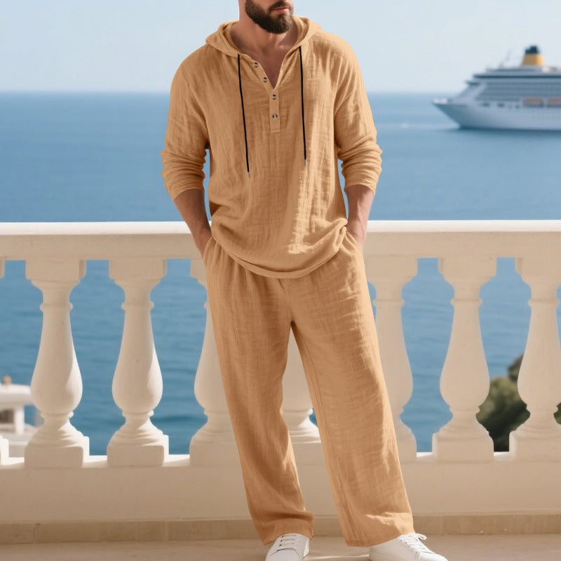 Men's 2-piece set: loose-fitting hoodie and pants