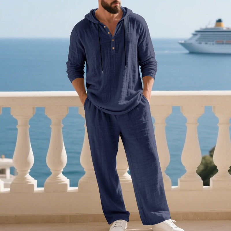 Men's 2-piece set: loose-fitting hoodie and pants