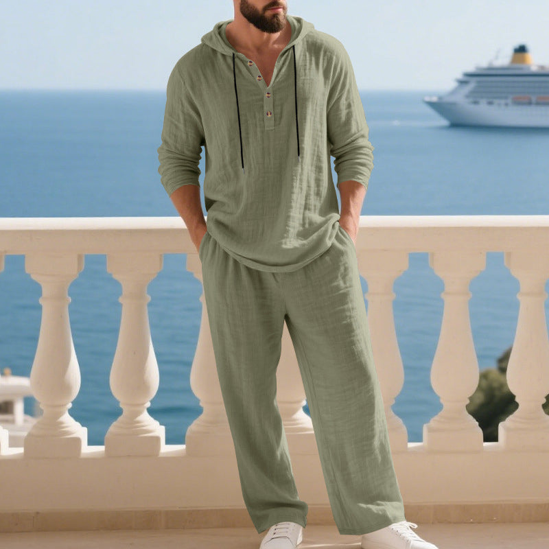 Men's 2-piece set: loose-fitting hoodie and pants
