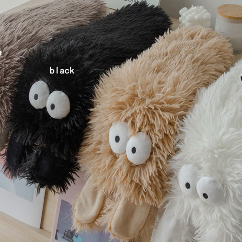 Women’s Plush Slipper Socks, Thick Fleece-Lined Winter Indoor Floor Socks with Anti-Slip Soles, Cozy Snow Boot Covers