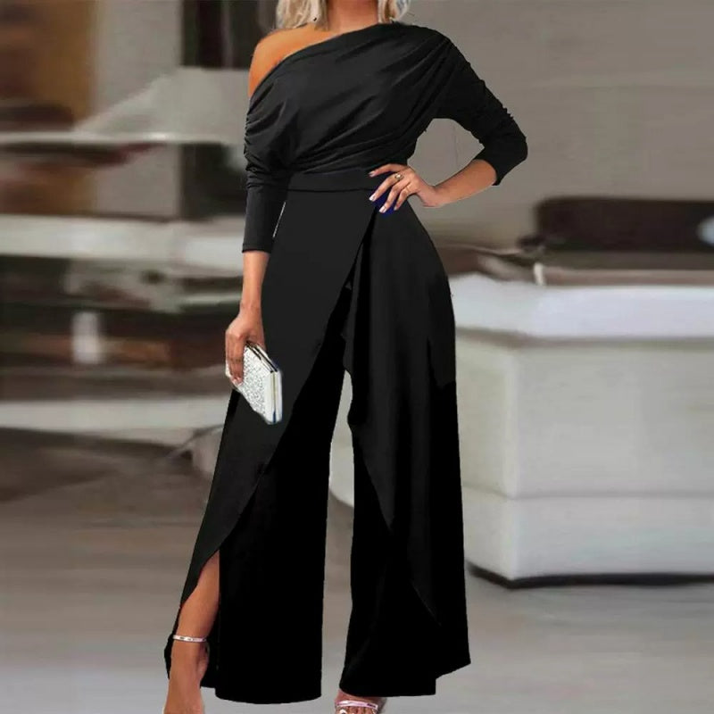 Elegant One-Shoulder Jumpsuit for Women • Chic & Sensual Style