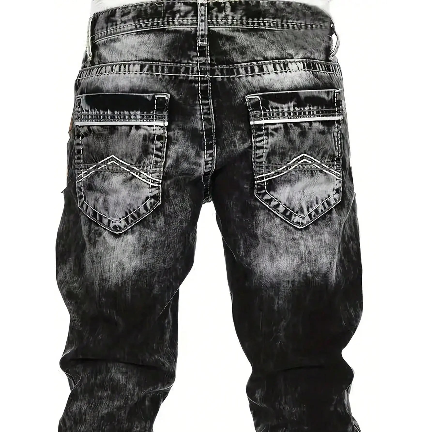 Creative Stretch Denim Jeans for Men – Minimalist Style, Modern Fit & Perfect for Summer 💙
