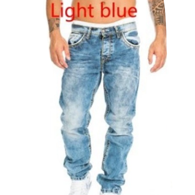 Creative Stretch Denim Jeans for Men – Minimalist Style, Modern Fit & Perfect for Summer 💙