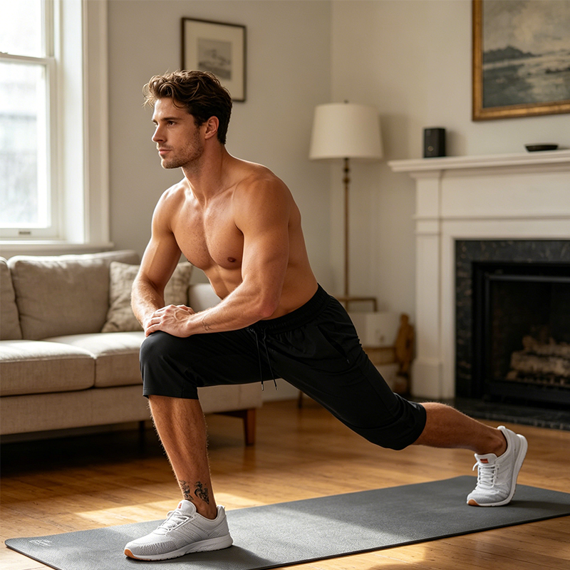 Men's quick-drying athletic|capri pants – stretchy, zippered pockets, versatile