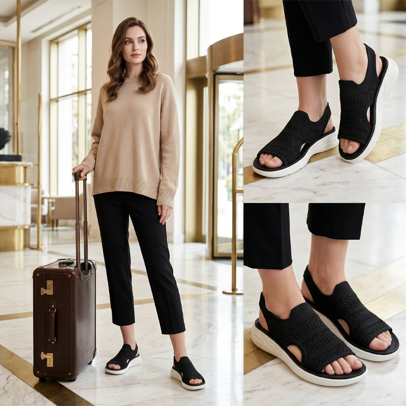 Sandals With A Heel Strap