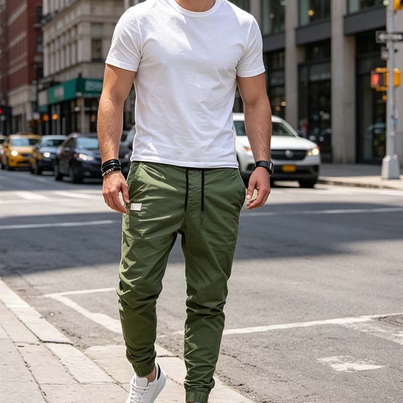 Men’s Casual Drawstring Jogger Pants