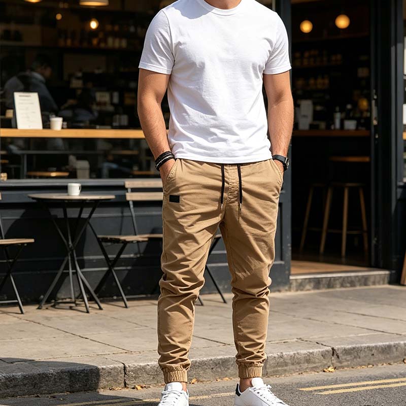 Men’s Casual Drawstring Jogger Pants
