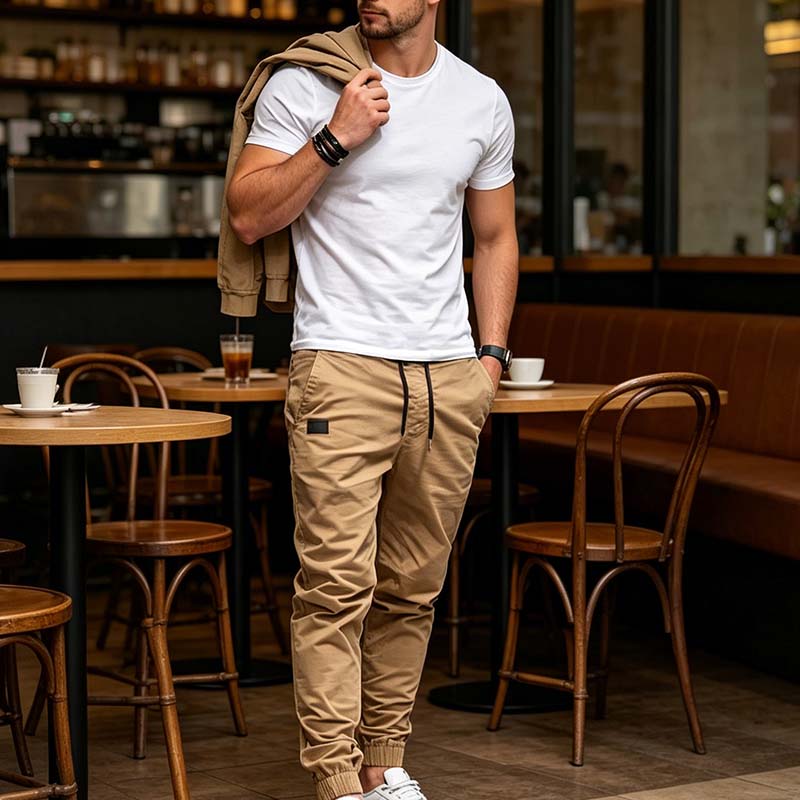 Men’s Casual Drawstring Jogger Pants